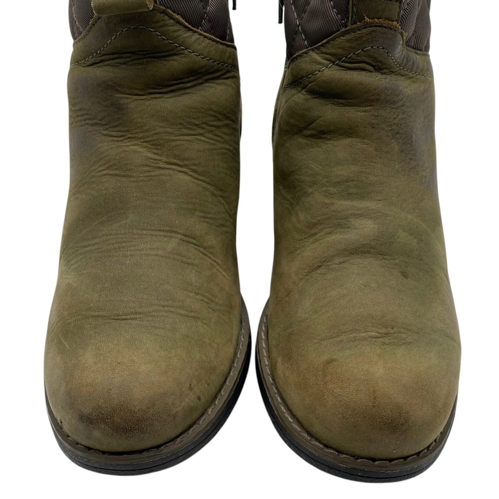 Merrell Womens Shoes Chateau II Mid Boots Sz 7 Green Leather Ankle Waterproof - Picture 6 of 12